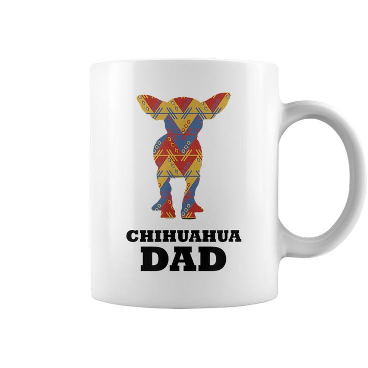 Chihuahua Dad Mexican Blanket Dog Silhouette   Coffee Mug