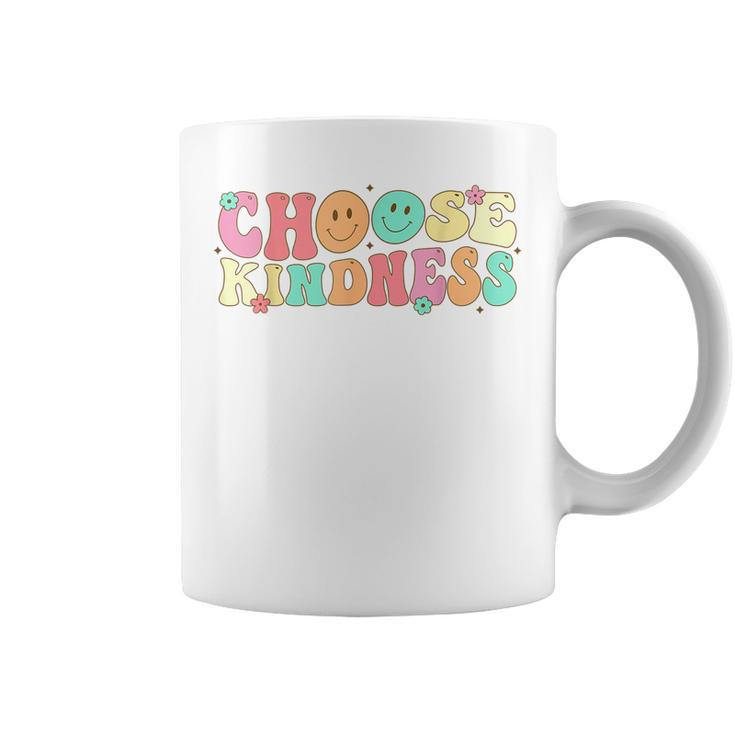 Choose Kindness Retro Groovy Be Kind Kindness Coffee Mug