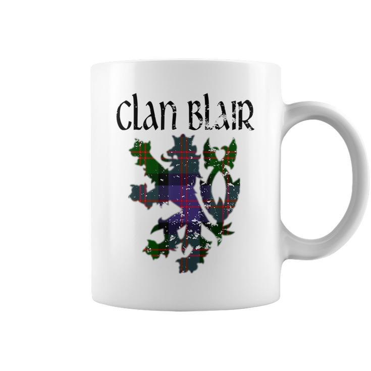 Clan Blair Tartan Scottish Family Name Scotland Pride Pride Month Funny Designs Funny Gifts Coffee Mug