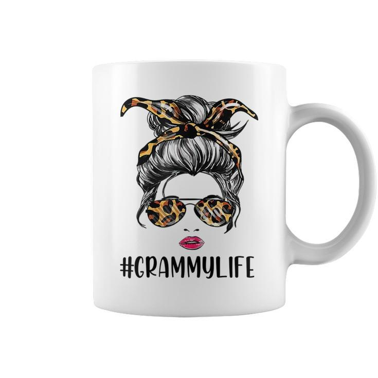 Classy Grammy Life With Leopard Pattern Shades Grammylife Gift For Womens Coffee Mug
