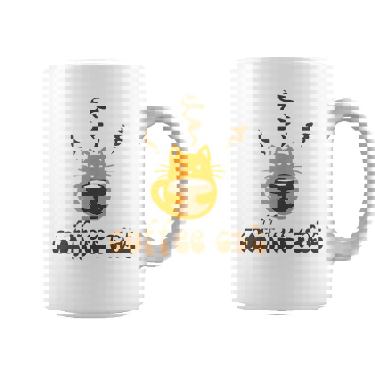 Coffee Lover Cat Funny Cat Who Loves Coffee & Humor Gifts For Coffee Lovers Funny Gifts Coffee Mug