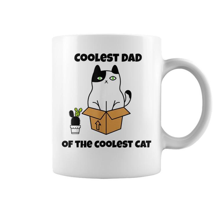Coolest Dad Of The Coolest Cat Fathers Day Gift Cat Lover  Coffee Mug