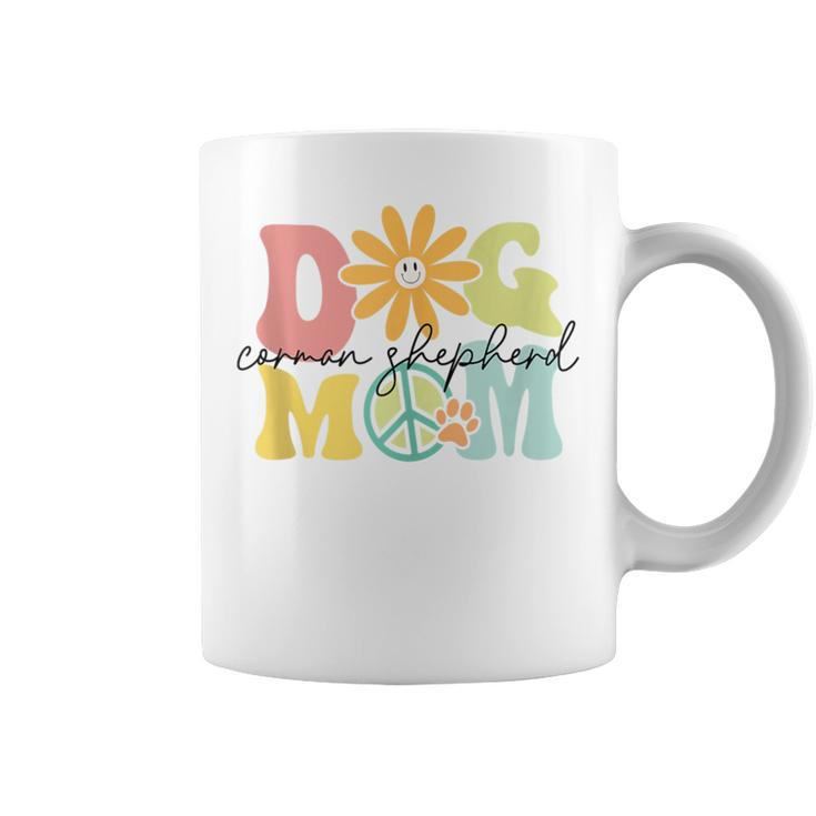 Corman Shepherd Groovy Dog Mom Pet Lover Coffee Mug