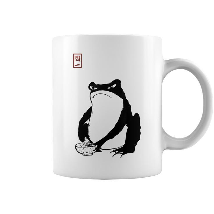 Cottagecore Japanese Frog  Coffee Mug