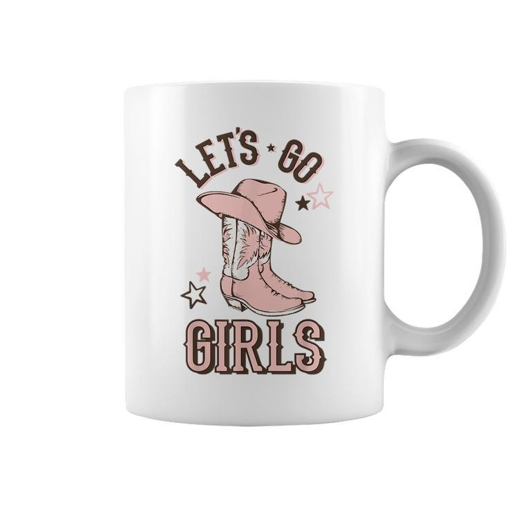 Cowgirl Boots Lets Go Girls Howdy Western Cowgirl  Coffee Mug