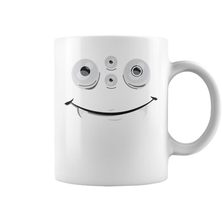 Cute And Spooky Halloween Monster Face W Th | Orange   Coffee Mug