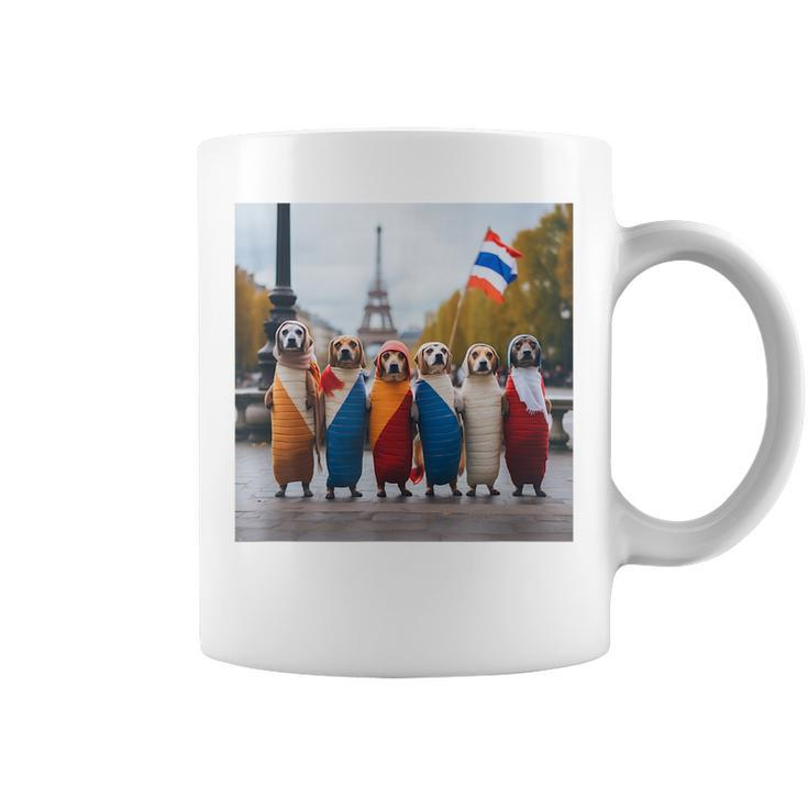Dogs In Paris Coffee Mug