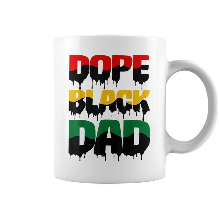 Dope Black Dad Father’S Day Gift For African American Father  Gift For Mens Coffee Mug