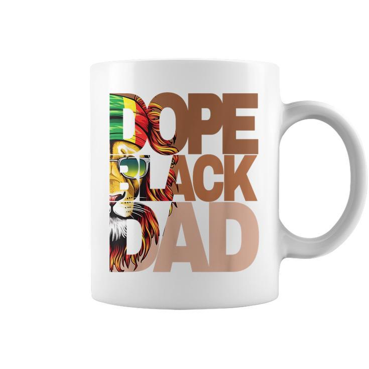 Dope Black Dad Junenth Fathers Day Black Man King  Coffee Mug