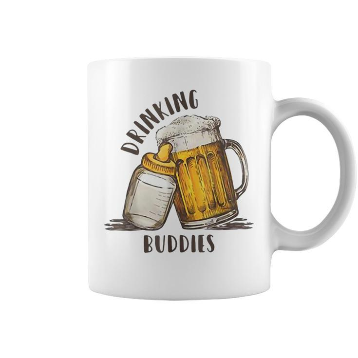 Drinking Buddies Dad And Baby Matching Fist Father  Coffee Mug