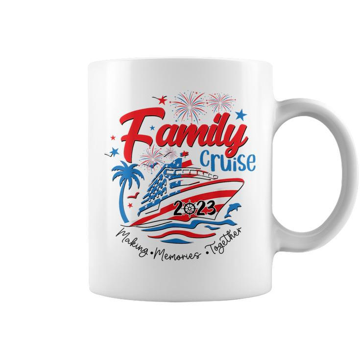 Family Cruise 2023 Making Memories Together 4Th Of July Coffee Mug