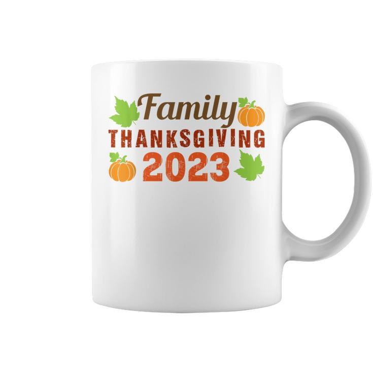 Family Thanksgiving 2023 Matching Fall Turkey Autumn Pumpkin Coffee Mug