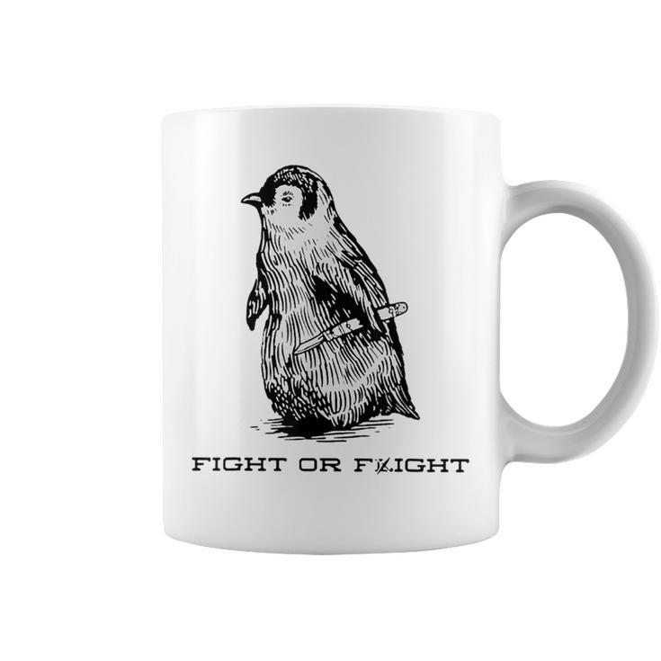 Fight Or Flight Penguin Pun Fight Or Flight Meme Coffee Mug