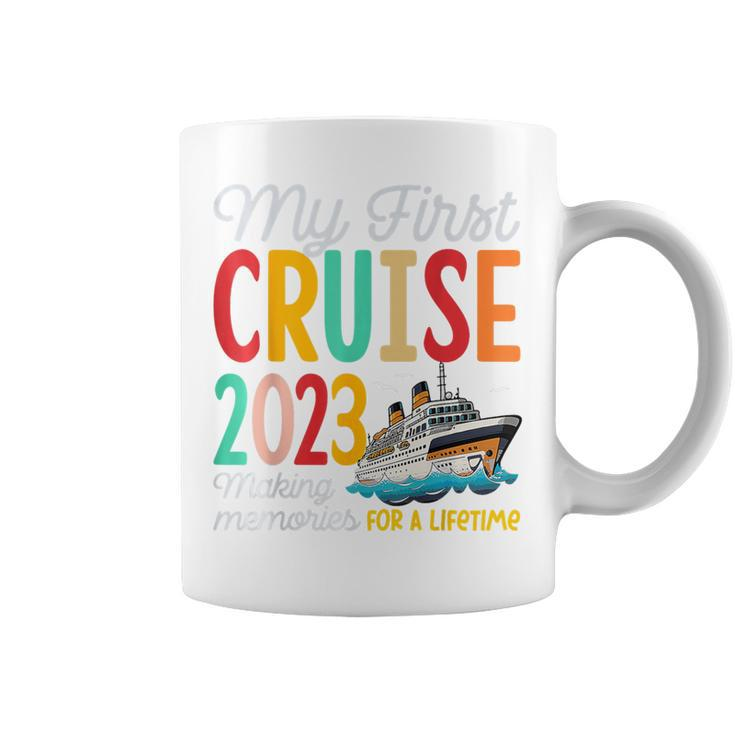 My First Cruise 2023 Vacation Ship Family Travel Squad Coffee Mug