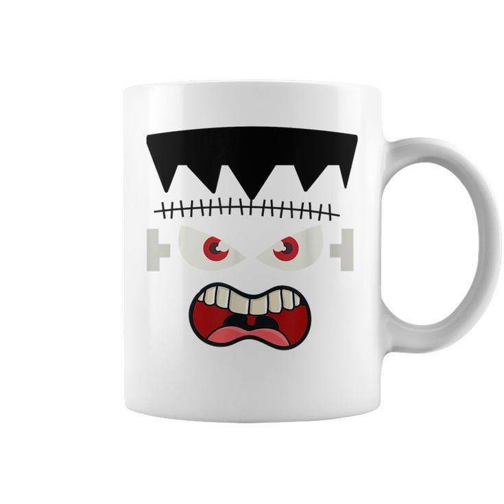 Frankenstein Face  Scary Monster Halloween Costume  Coffee Mug