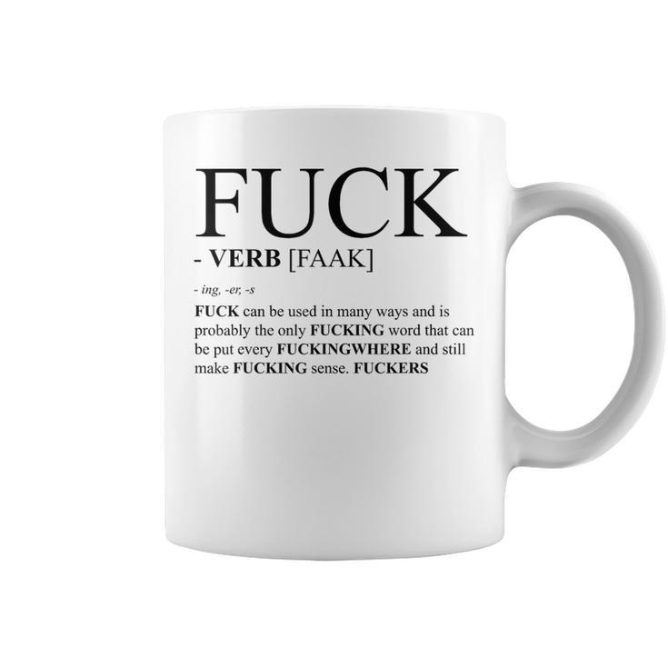 Fuck Definition Dictionary Profanity Coffee Mug