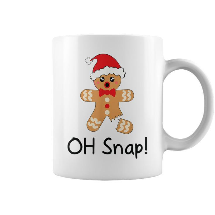 Christmas Boys Girls Gingerbread Man Oh Snap Coffee Mug
