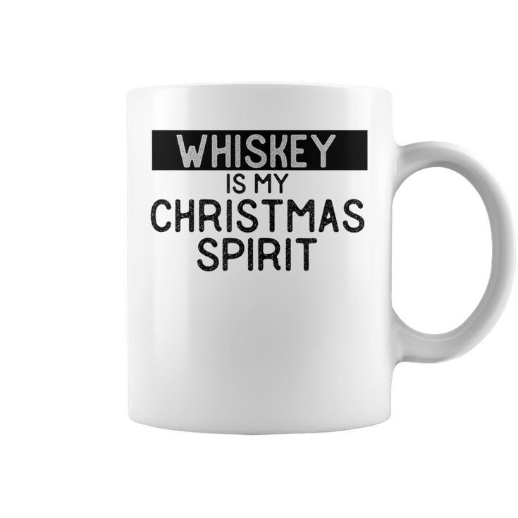Funny Christmas Spirit Alcohol Drinking Whiskey Saying Gift  Coffee Mug