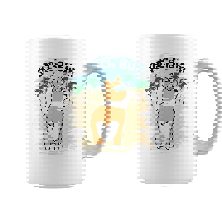 Funny Corgi Dog Beach Bum T Coffee Mug
