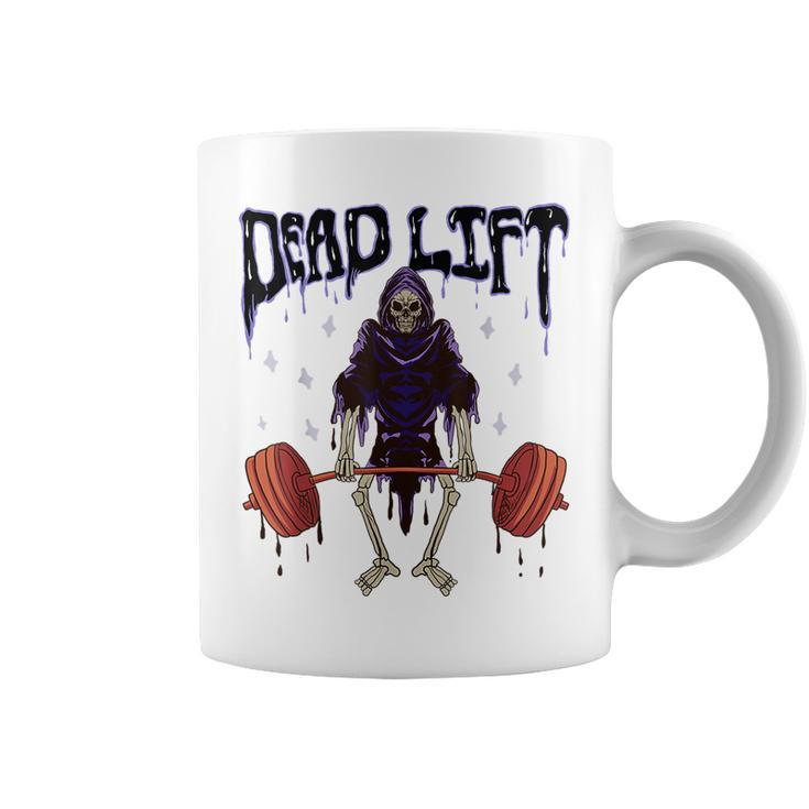 Gym Grim Reaper Deadlift Workout Occult Reaper Coffee Mug