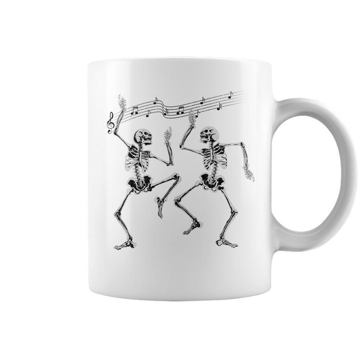 Funny Halloween Clothing Men Women Cool Dancing Skeletons  Coffee Mug