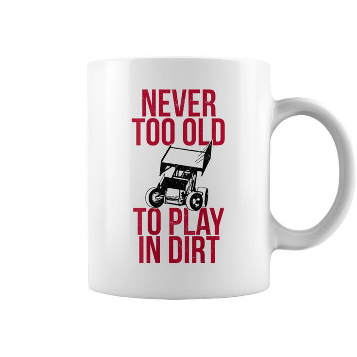 Funny Sprint Car Driver Team Racing Play Dirt Track Driver Funny Gifts Coffee Mug