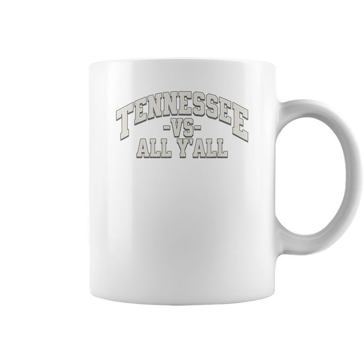 Tennessee -Vs- All Yall Knoxville Tn Orange Coffee Mug