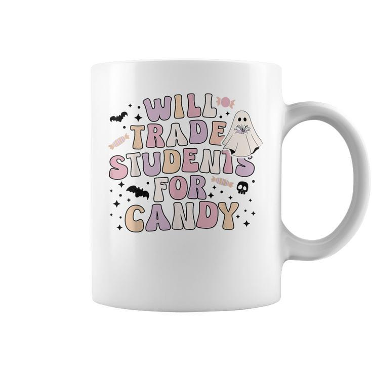 I Will Trade Students For Candy Teachers Halloween Coffee Mug