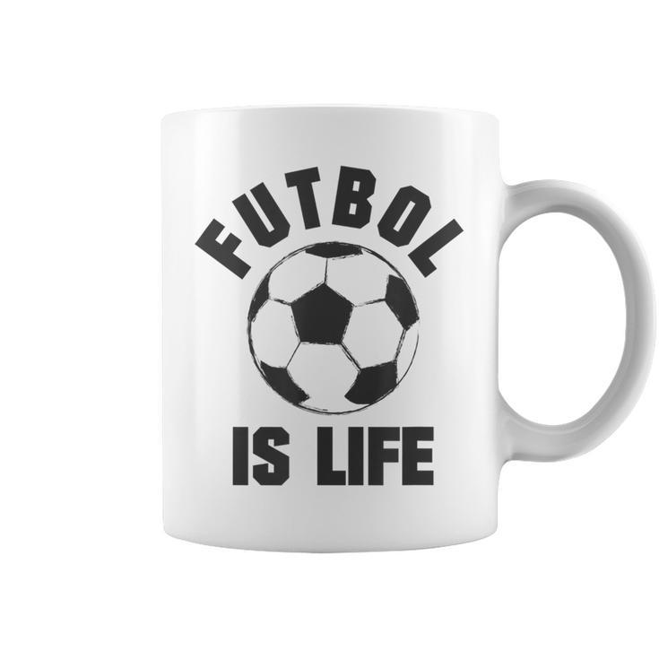 Futbol Is Life  Soccer Apparel Coffee Mug