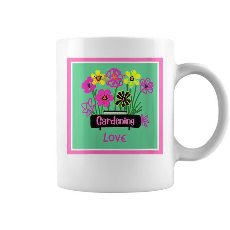 Gardening Lover Plant Nature Flower Blue Pink Yellow Green Gift For Womens Coffee Mug