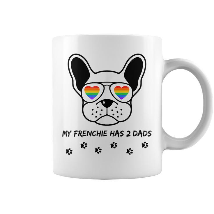 Gay Pride Lgbt French Bulldog Mens Dog Dad Rainbow Lgbtq  Coffee Mug