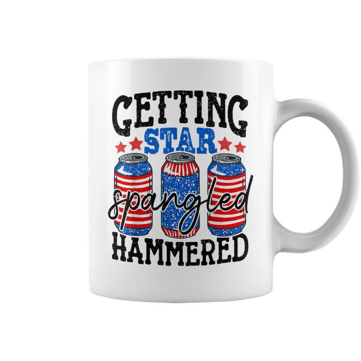 Getting Star Spangled Hammered Funny 4Th Of July Patriotic Coffee Mug