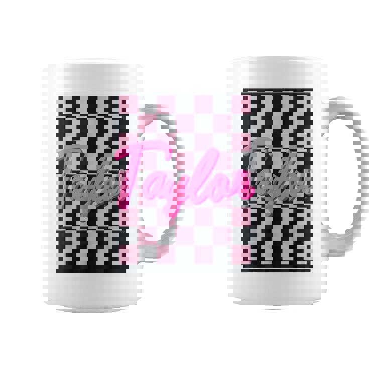 Girl Retro Taylor First Name Taylor Groovy Birthday Taylor Coffee Mug