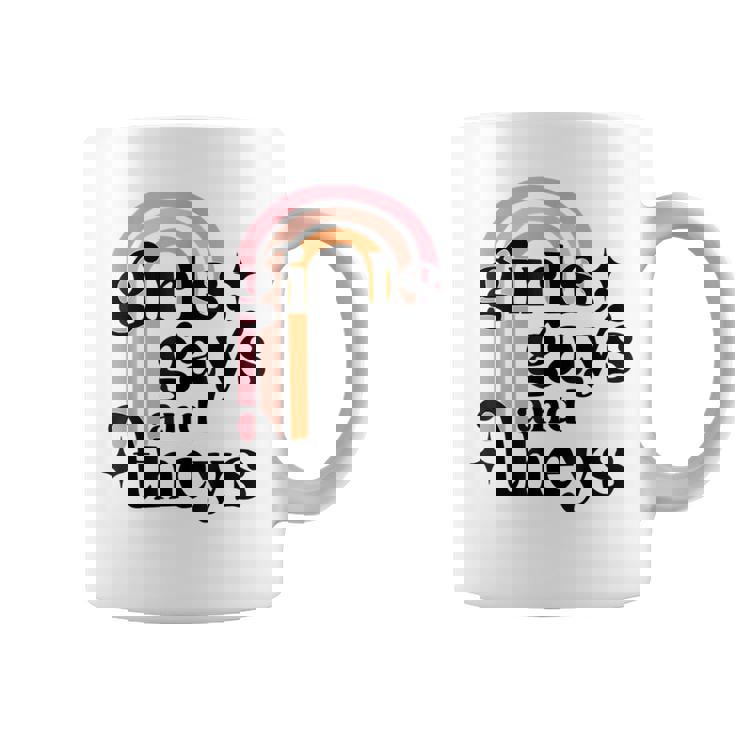 Girls Gays And Theys - Lesbian Pride - Lgbtq Pride  Coffee Mug