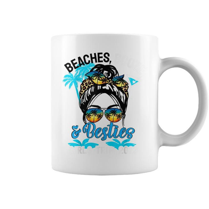 Girls Trip 2023 Best Friend Beaches Booze And Besties  Coffee Mug
