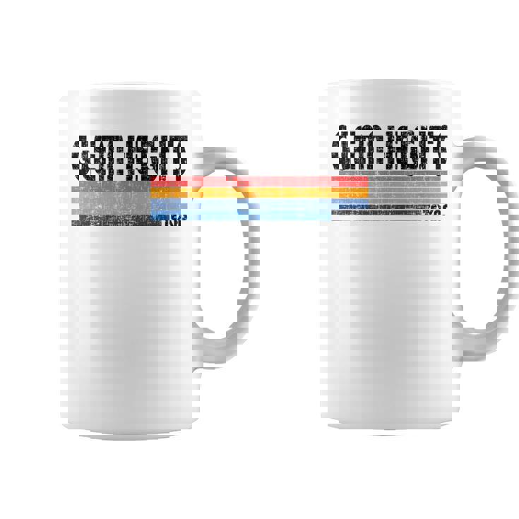 Glenn Heights Tx Hometown Pride Retro 70S 80S Style Coffee Mug