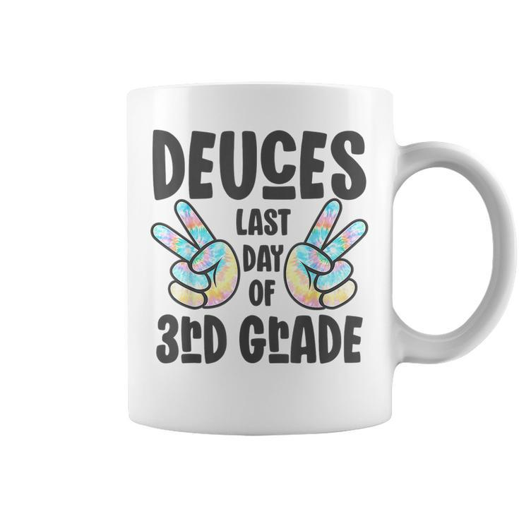 Goodbye Peace Out 3Rd Grade Deuces Last Day Of 3Rd Grade Coffee Mug