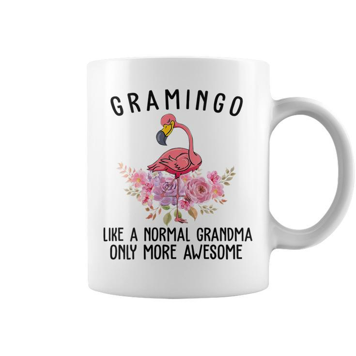 Gramingo Flamingo Like A Normal Grandma Only More Awesome  Gift For Womens Gift For Women Coffee Mug