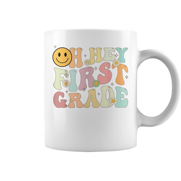 Groovy Oh Hey 1St First Grade Back To School For Teachers  Coffee Mug
