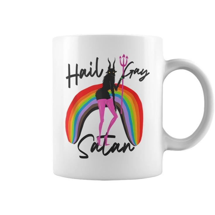 Hail Gay Satan Lgbt Gay Pride Month Transgender Lesbian Coffee Mug