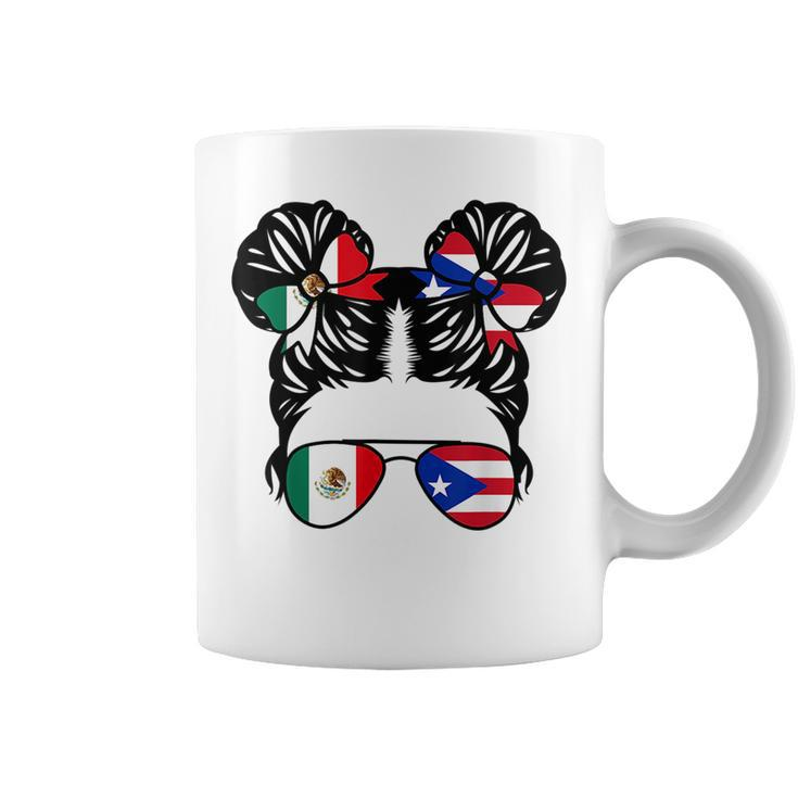 Half Mexican Half Puerto Rican Girl Mexico Kids Heritage  Coffee Mug
