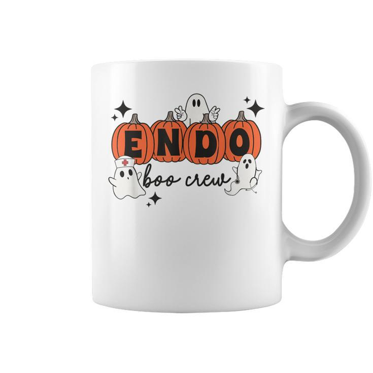 Halloween Endo Boo Crew Ghosts Pumpkin Endoscopy Nurse Coffee Mug