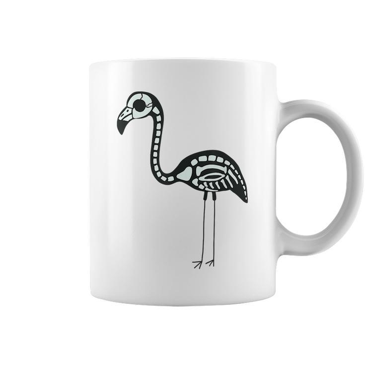 Halloween Skeleton Flamingo Animal Costume  Coffee Mug