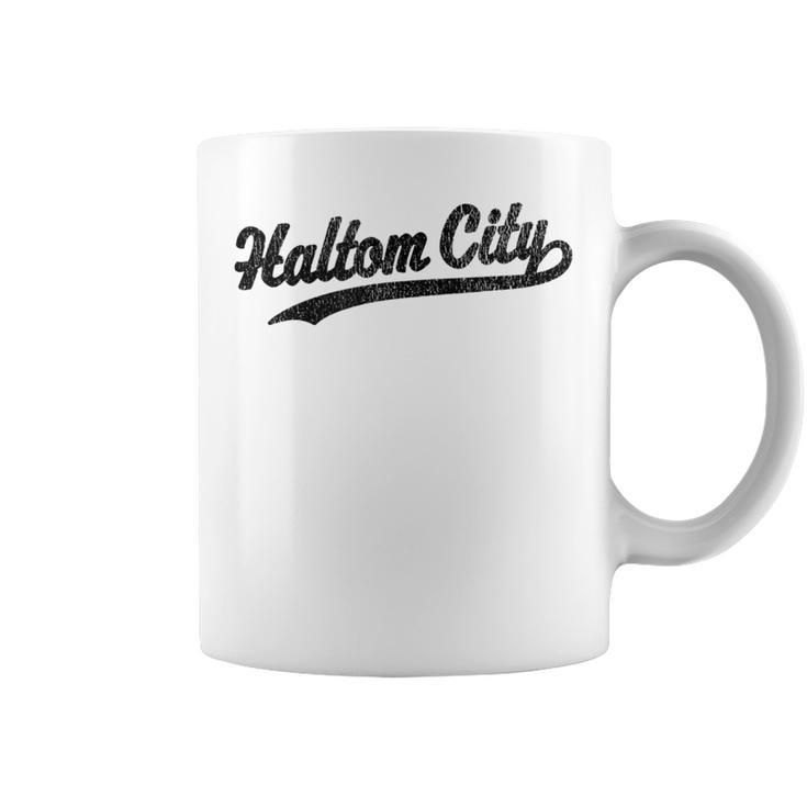 Haltom City Texas Tx Vintage Sports Graphic Coffee Mug