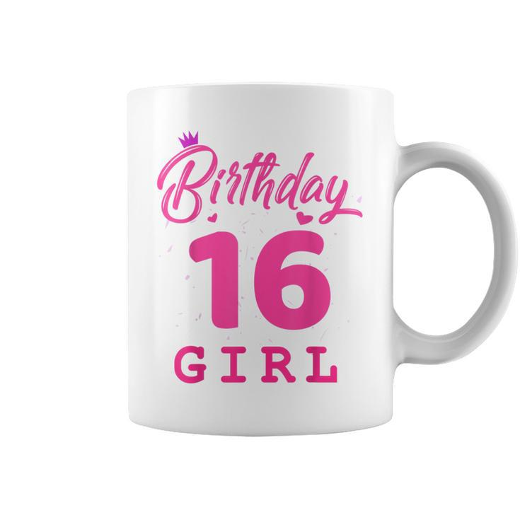 Happy Birthday Girls 16Th Party 16 Years Old Bday Coffee Mug