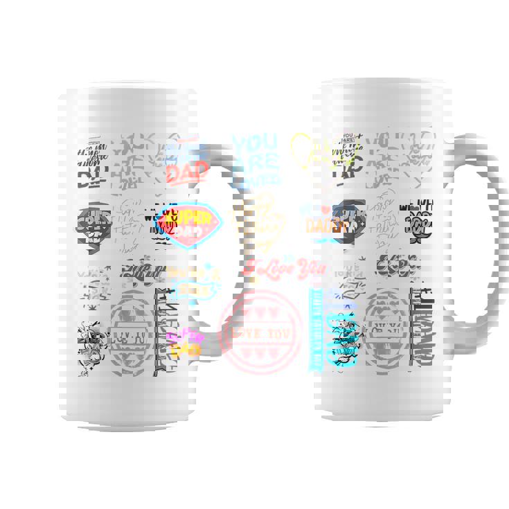 Happy Fathers Day Super Dad Cute Husband Or Daddy Gift Funny Gifts For Dad Coffee Mug
