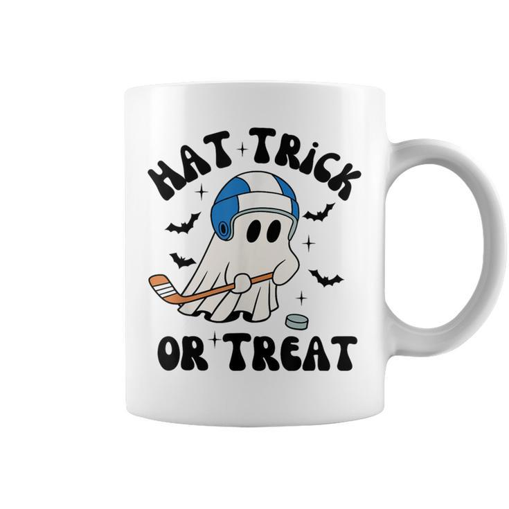 Hat Trick Or Treat Hilarious Hockey Halloween Family Coffee Mug