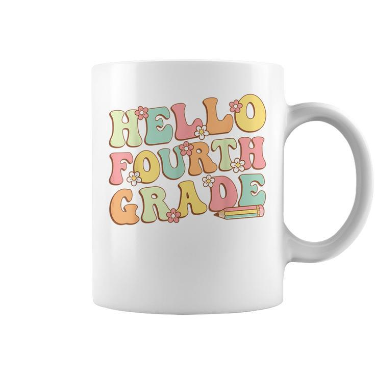 Hello Fourth Grade Team 4Th Grade Teacher Girl Back School Coffee Mug