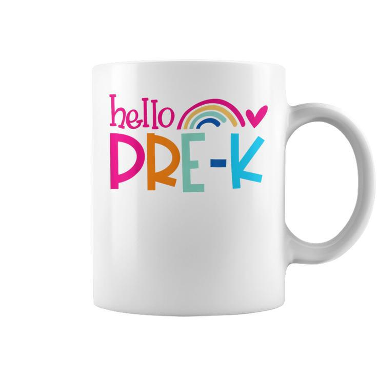 Hello Prek First Day Of Preschool Team Teacher Kids School Gifts For Teacher Funny Gifts Coffee Mug