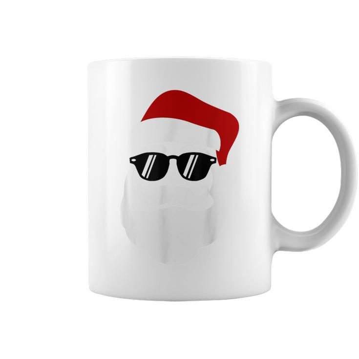 Hipster Santa Claus With Sunglasses  For Christmas Coffee Mug